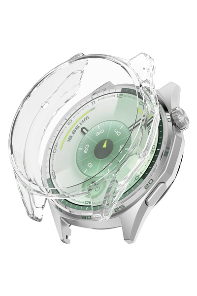 Huawei Watch Gt6 46mm ile Uyumlu Kasa Ve Ekran Koruyucu 360 Tam Koruma Silikon Kılıf