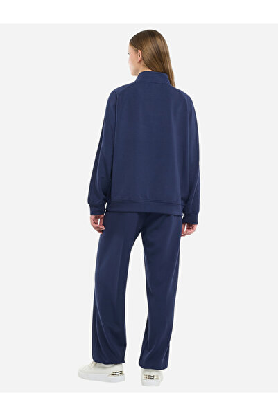 Victor and Jane By Styli Navy Zip Up Sweatshirt and Joggers Co-Ords