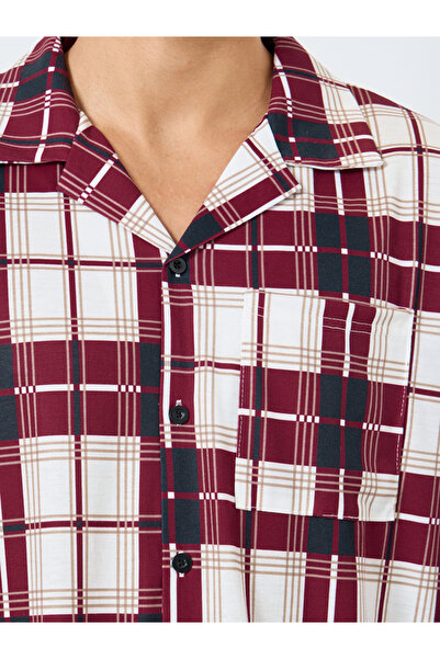 Styli Men Checked Oversized Shirt and Pyjama Set