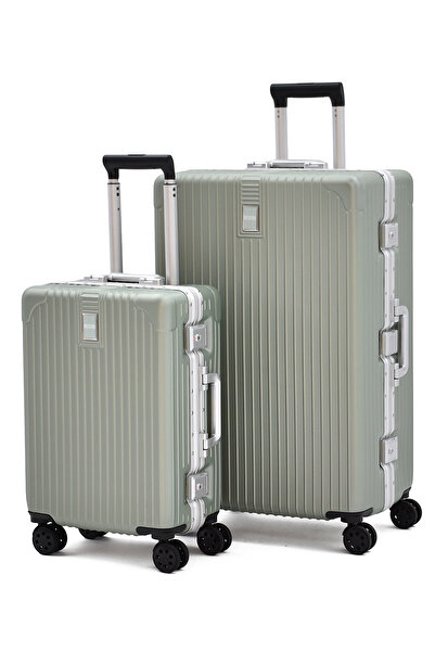 ELATAE Alüminyum Alaşımlı 2'li Valiz Seti Büyük - Kabin Boy – TSA Kilitli, Ul...