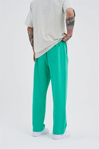 Machinist Ανακουφιστικό φαρδύ παντελόνι φούτερ ηλεκτρικό πράσινο