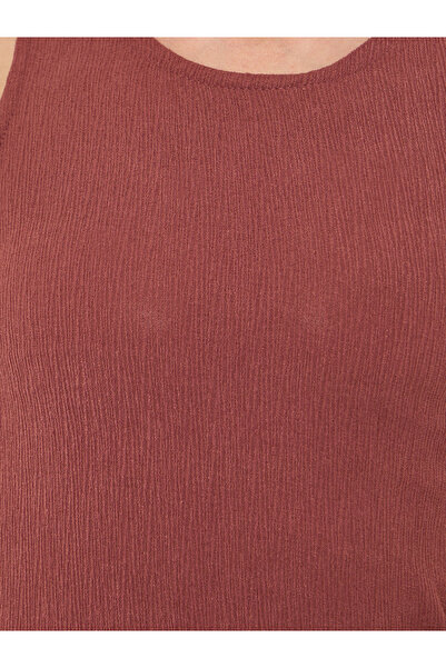 Maxim Creation By Styli Women Brown Sleeveless A-Line Midi Dress