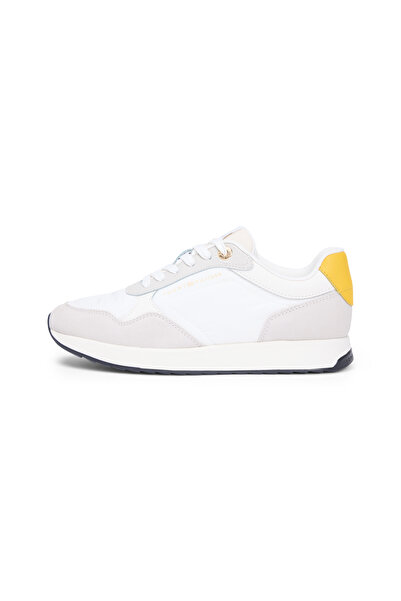 Tommy Hilfiger Women Beige Mix Material Runner Sneakers