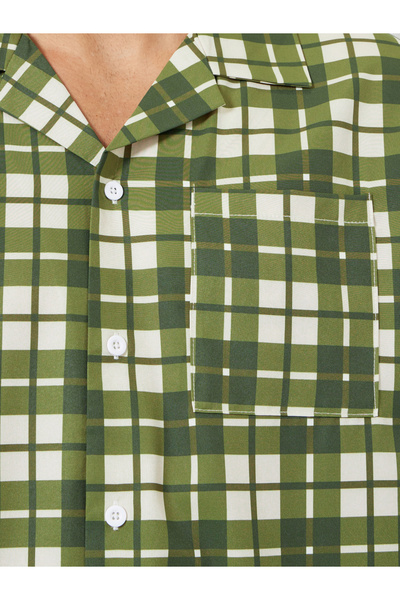 Styli Men Checked Relaxed Fit Shirt and Pyjama Set