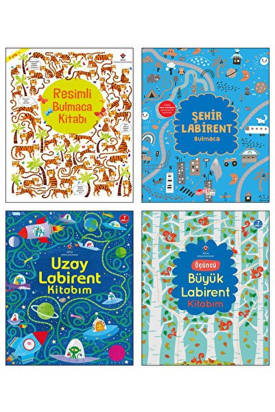 Tübitak Yayınları Resimli Bulmaca Kitabı Şehir Labirent Bulmaca Uzay Labirent...