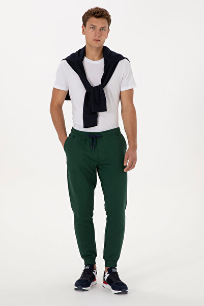 U.S. Polo Assn. Men's Dark Green Sweatpants 50307683-Vr079