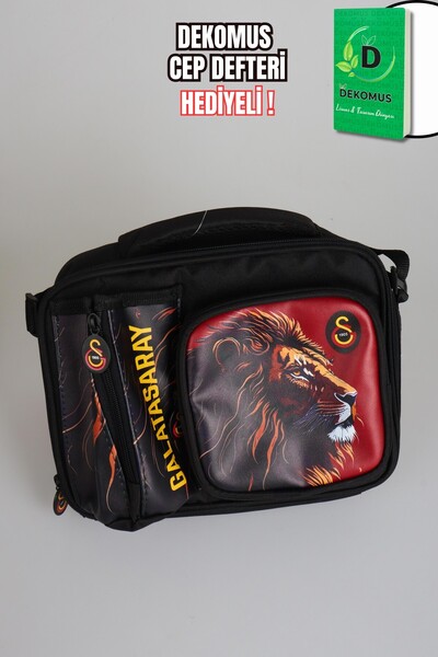 Galatasaray New Season Licensed 3-Section Leon Lunch Box with a Gift of a Dekomus Pocket Notebook