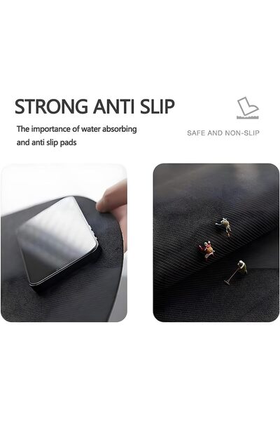 Aputue Bathroom Mat 40x60cm Anti-Slip Absorbent Quick-Dry Washable Bath Rug