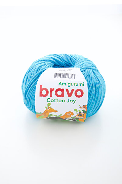 Bravo Cotton Joy Jeans Amigurumi Fir Bumbac Moale - 50 gr / 165 m (Cod de culoare: 020) Cyan
