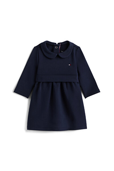 Tommy Hilfiger Kids Dark Night Navy Essential Long Sleeve Flare Dress