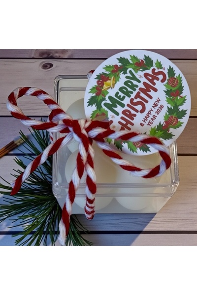 MydesignsK G Yeni Yıl Hediyesi Beyaz Bubble Mum