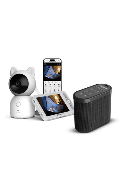 Xenon Smart Akıllı Monitörlü Bebek Kamerası ve Beyaz Gürültü Pış Pış Sesi Beb...