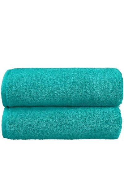 OEM Set of 2 Premium Pure Terry Hand Towels, 50x100 cm, 580 g/m², Turquoise