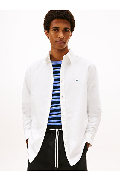 Tommy Hilfiger Men White Regular Oxford Shirt