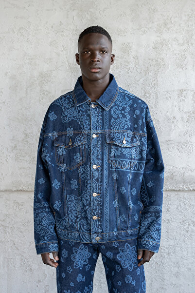 Machinist Ανδρικό μπουφάν με μπαρόκ σχέδιο με σχέδιο Paisley