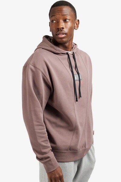 Nike Jordan Psg Fleece Pullover Hoodie Ανδρικό φούτερ με κουκούλα καφέ