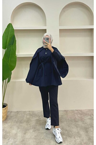 lurex moda Bat Sleeve Trench Coat