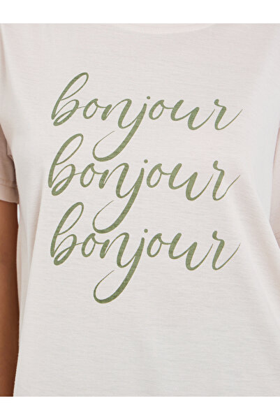 Styli Bonjour Drop Shoulder T-Shirt and Pyjama Set