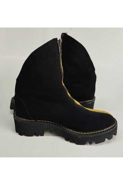 Lucciola Women's Genuine Leather Yellow Suede Eva Sole Boots