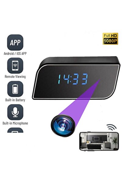 OEM Cameră Spion Wi-Fi în Ceas Deșteptător – Full HD, Night Vision, IP99 + Ca...