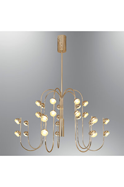 Özcan Aydınlatma 2843-20A-03 Aster 20'li Avize SARI Renk