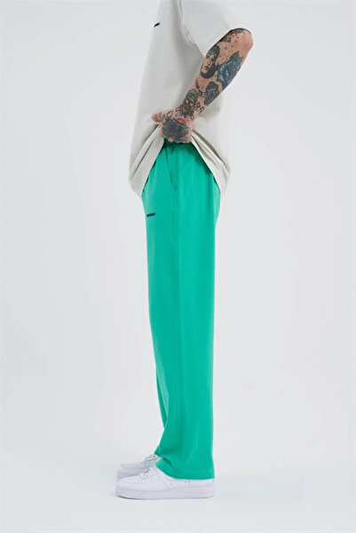 Machinist Ανακουφιστικό φαρδύ παντελόνι φούτερ ηλεκτρικό πράσινο