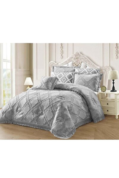 Generic Luxury 6-Piece Embroidered Comforter Set – King Size with Fitted Shee...