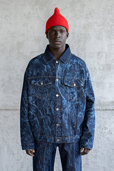 Machinist Ανδρικό μπουφάν με μπαρόκ σχέδιο Μπαρόκ σχέδιο