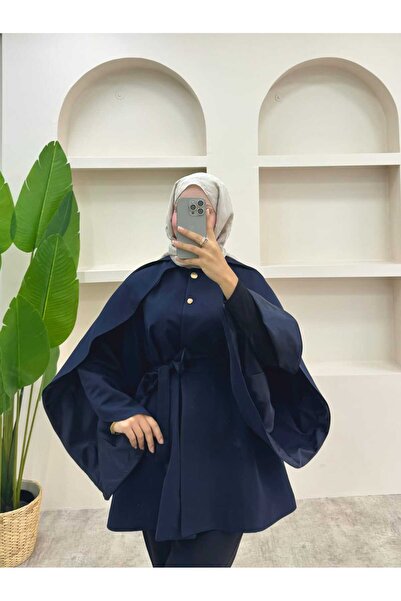 lurex moda Bat Sleeve Trench Coat