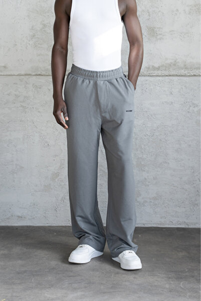 Machinist Men's Basic Oversized Baggy Sweatpants Smoke