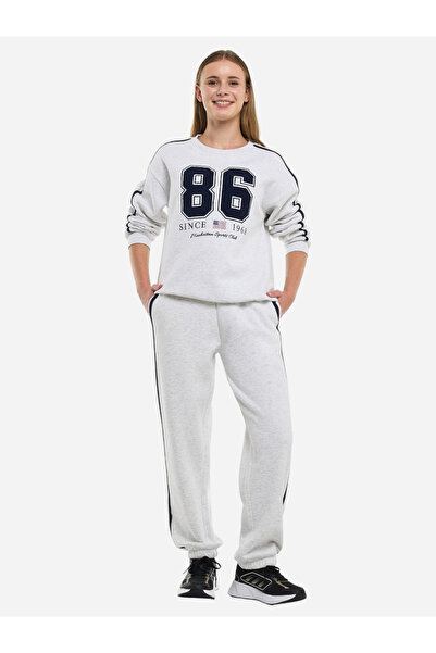 Victor and Jane By Styli Cotton Fleece Printed Sweatshirt and Joggers Co-Ords