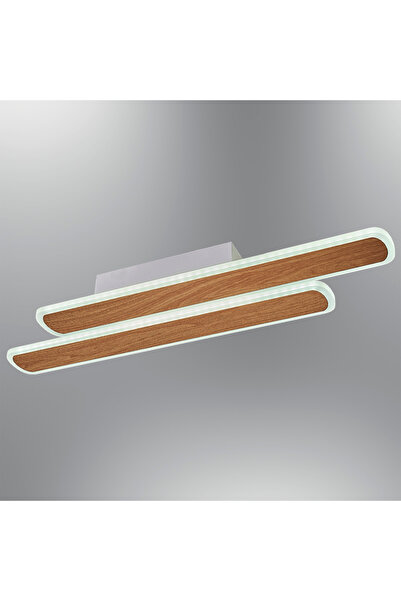 Özcan Aydınlatma 1434-05 60cm Armatür (3 Renk Led+Kumandasız) Meşe Renk