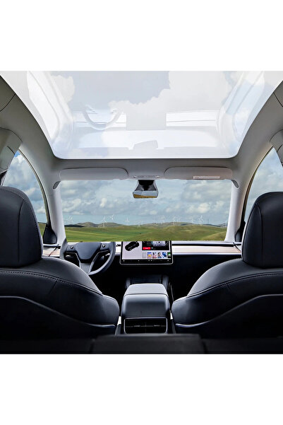 Xplagin Tesla Model Y (2020-2024) PDLC Sunroof Akıllı Cam Tavan (Beyaz-Şeffaf...