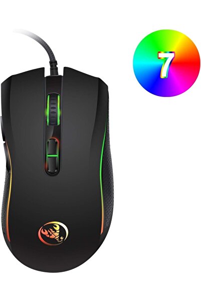 HXSJ 61keys wired luminous keyboard set luminous gaming mouse office game keybaord