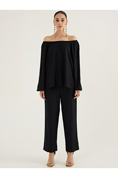 Femmella By Styli Women Off Shoulder Top and Pants Co-Ords