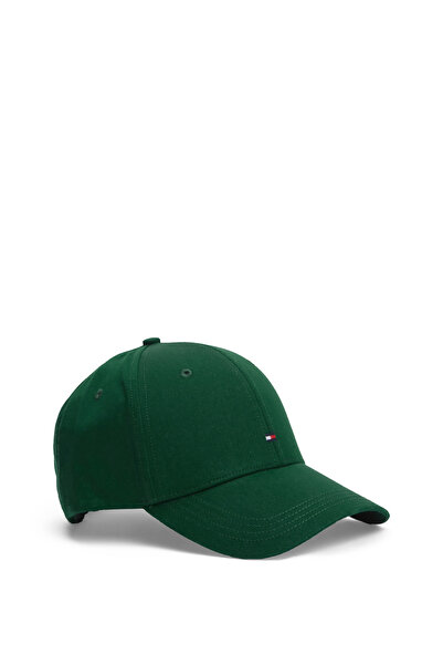 Tommy Hilfiger Men Green Hilfiger Flag Six-Panel Baseball Cap