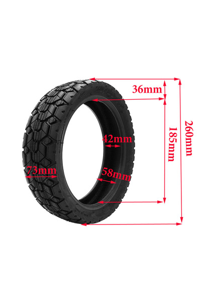 WM Anvelopă trotinetă electrică 70/60-7.5 Tubeless — Semi-offroad (compatibilă cu Ninebot/Segway)
