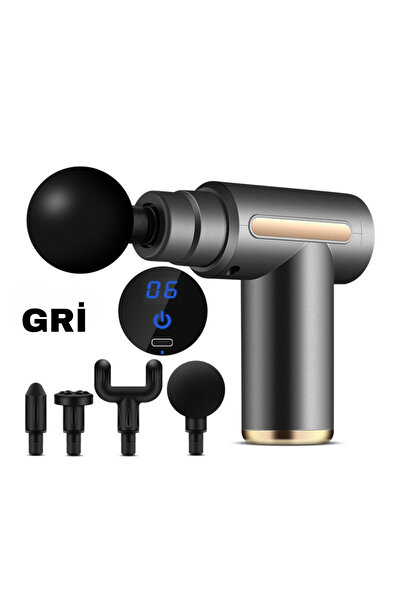 Blitz Taşınabilir Derin Doku Kas Masaj Aleti 6 Kademeli Sessiz Mini Masaj Tab...