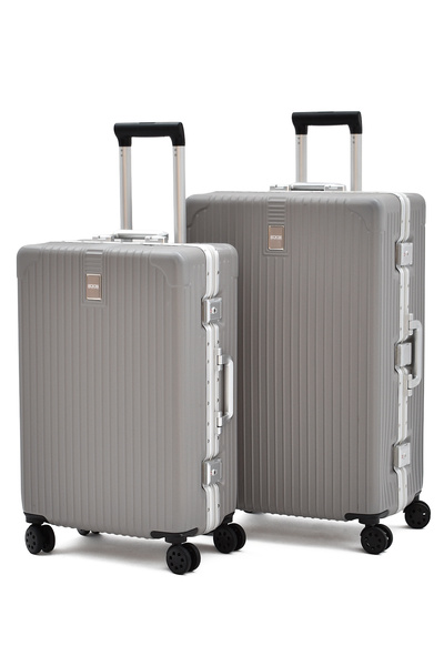 ELATAE Alüminyum Alaşımlı 2'li Valiz Seti Büyük - Orta Boy – TSA Kilitli, Ult...