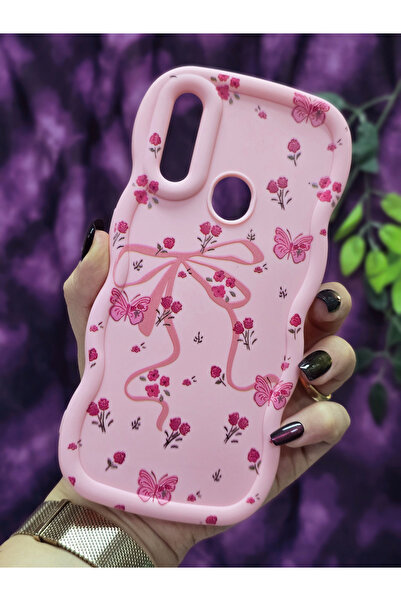 Magic Ring Oppo A31 Compatible Butterfly Ribbon and Flower Pattern Pink Phone Case
