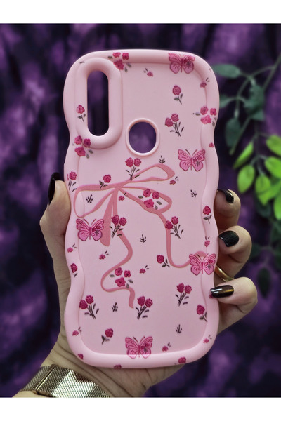 Magic Ring Oppo A31 Compatible Butterfly Ribbon and Flower Pattern Pink Phone Case
