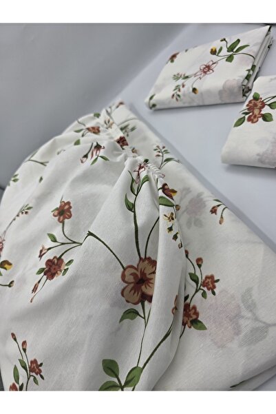 pınarhome collectıon Fabric Fitted Sheet for Pad Beds + Pillow Case with Cover (Corner Depth 30 Cm) New Season***