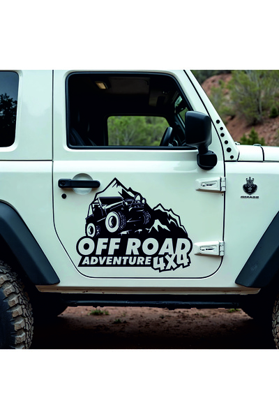 StickITsibiu 4×4 – Off Road Adventure – 4×4 Off-Road Car Sticker – Dimensions 35x29 cm.