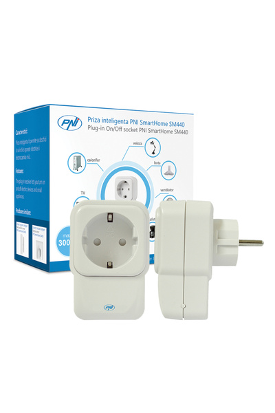PNI SmartHome SM440 smart socket ON / OFF to any electrical device via the in...