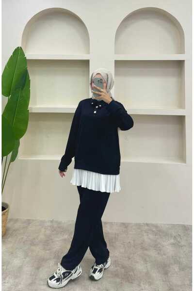 lurex moda Pleated Suit