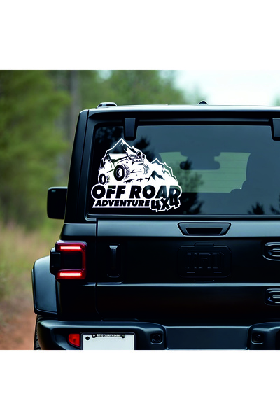 StickITsibiu 4×4 – Off Road Adventure – 4×4 Off-Road Car Sticker – Dimensions 35x29 cm.