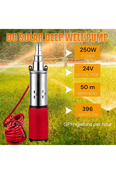 OEM Pompa apa curata sumersibila 1.5m3, adancime maxima 50 m, putere motor 250W, alimentare 24V