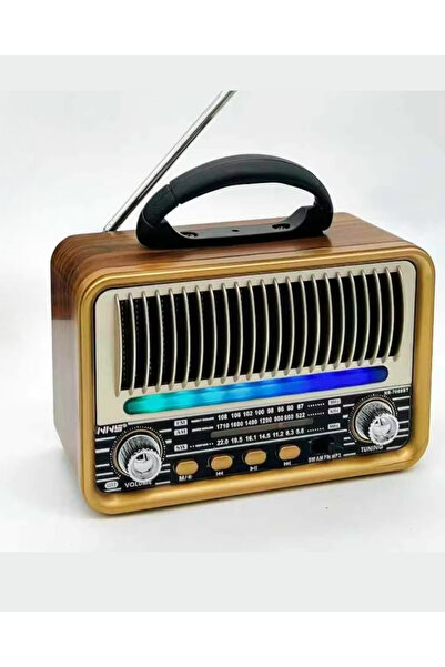 XİRA Retro Bluetooth Hoparlör ve Radyo – AM/FM/SW 3 Band, USB/TF Destekli, Şa...