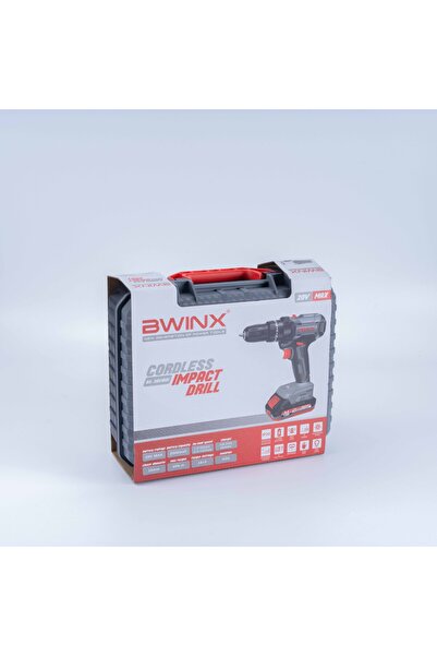 BWINX 20V Cordless Impact Drill 2-Speed Keyless with 2 Lithium Batteries