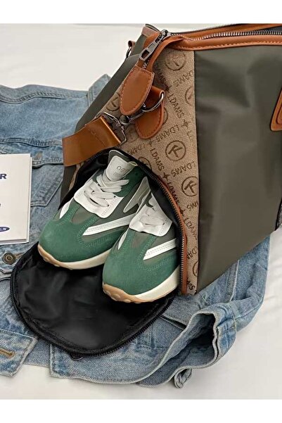 ÇANTA Large Capacity Bear Pattern Travel Bag Durable Oxford Cloth Fitness Yoga Ideal Handheld Shoulder Bag